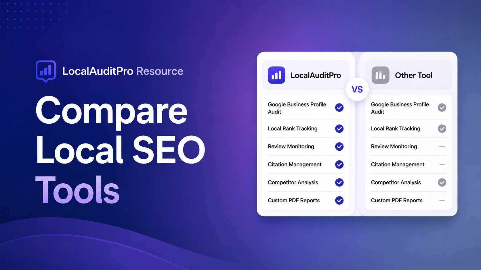 Compare Local SEO Tools
